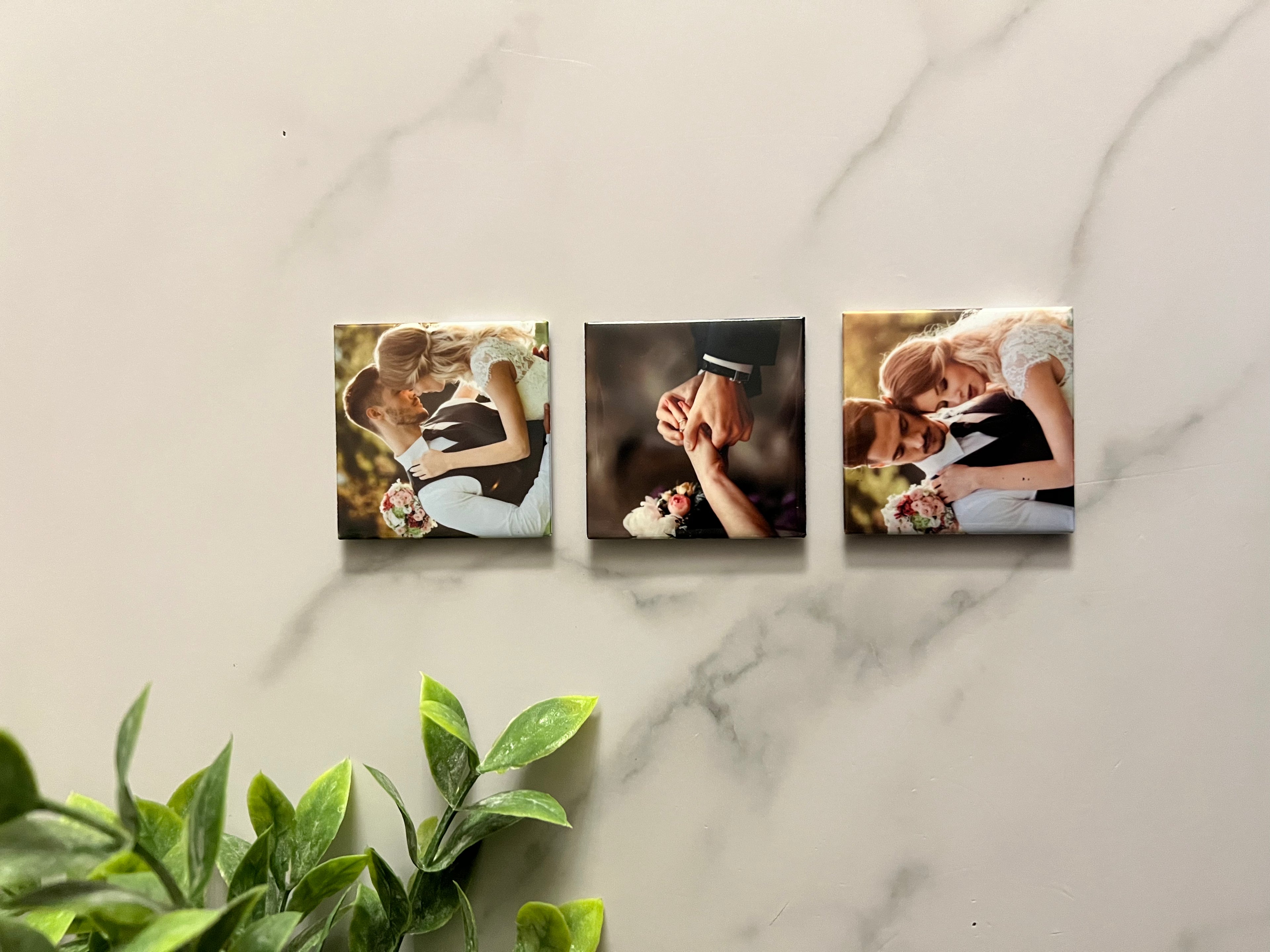 The Mini Starter Set - Set of 3 Custom Magnets - 2 inch square