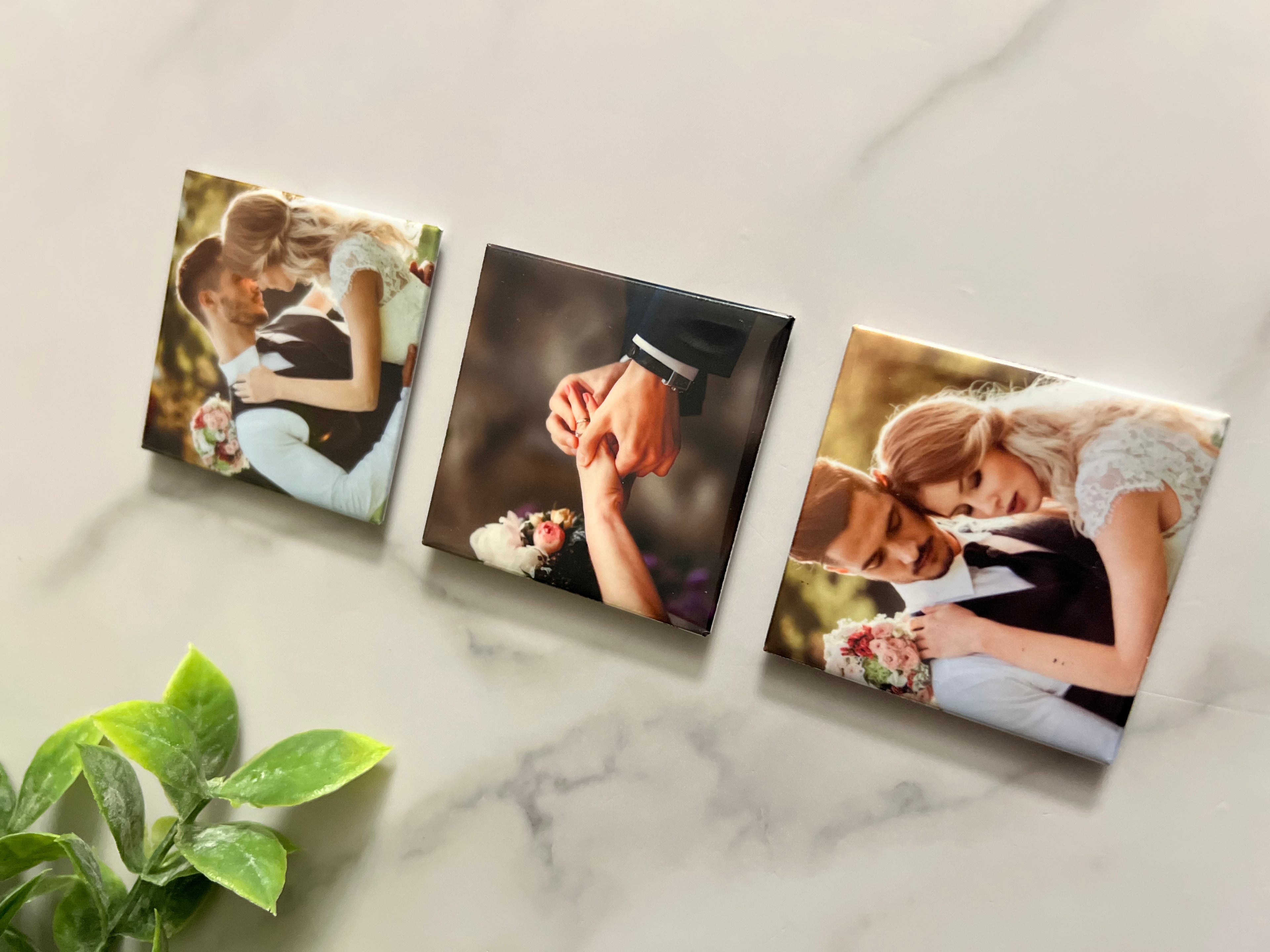 The Mini Starter Set - Set of 3 Custom Magnets - 2 inch square