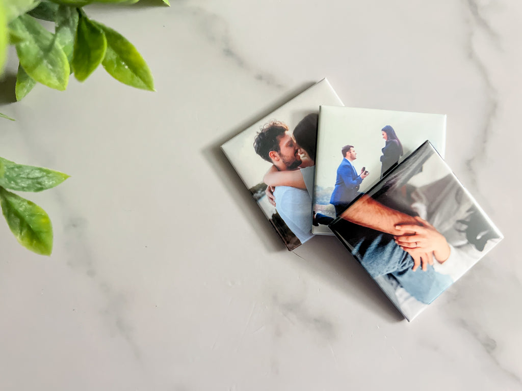 The Mini Starter Set - Set of 3 Custom Magnets - 2 inch square