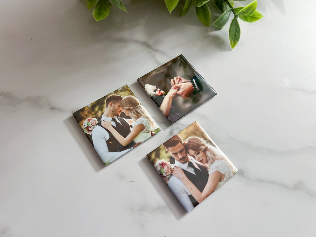 The Mini Starter Set - Set of 3 Custom Magnets - 2 inch square