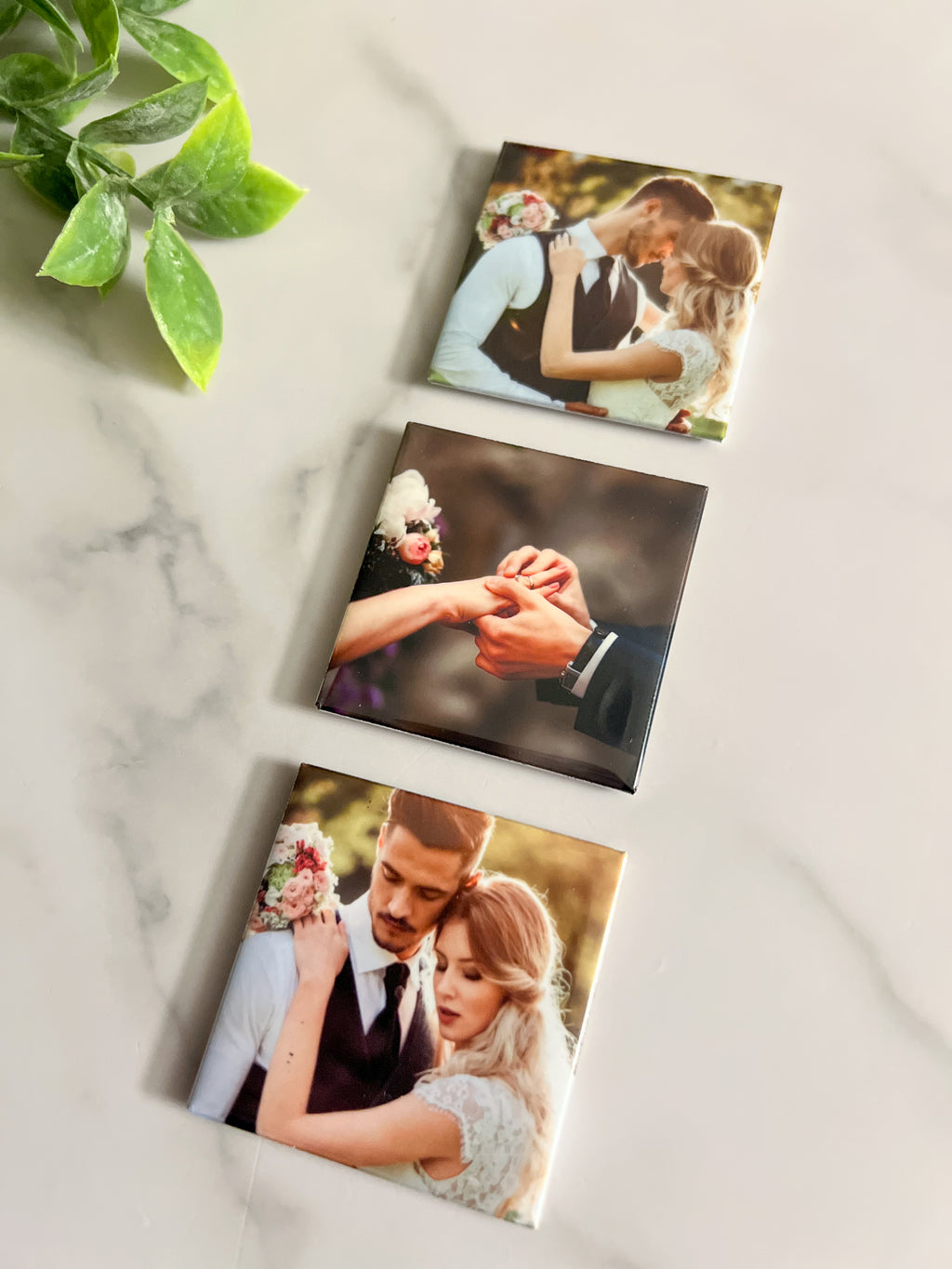 The Mini Starter Set - Set of 3 Custom Magnets - 2 inch square