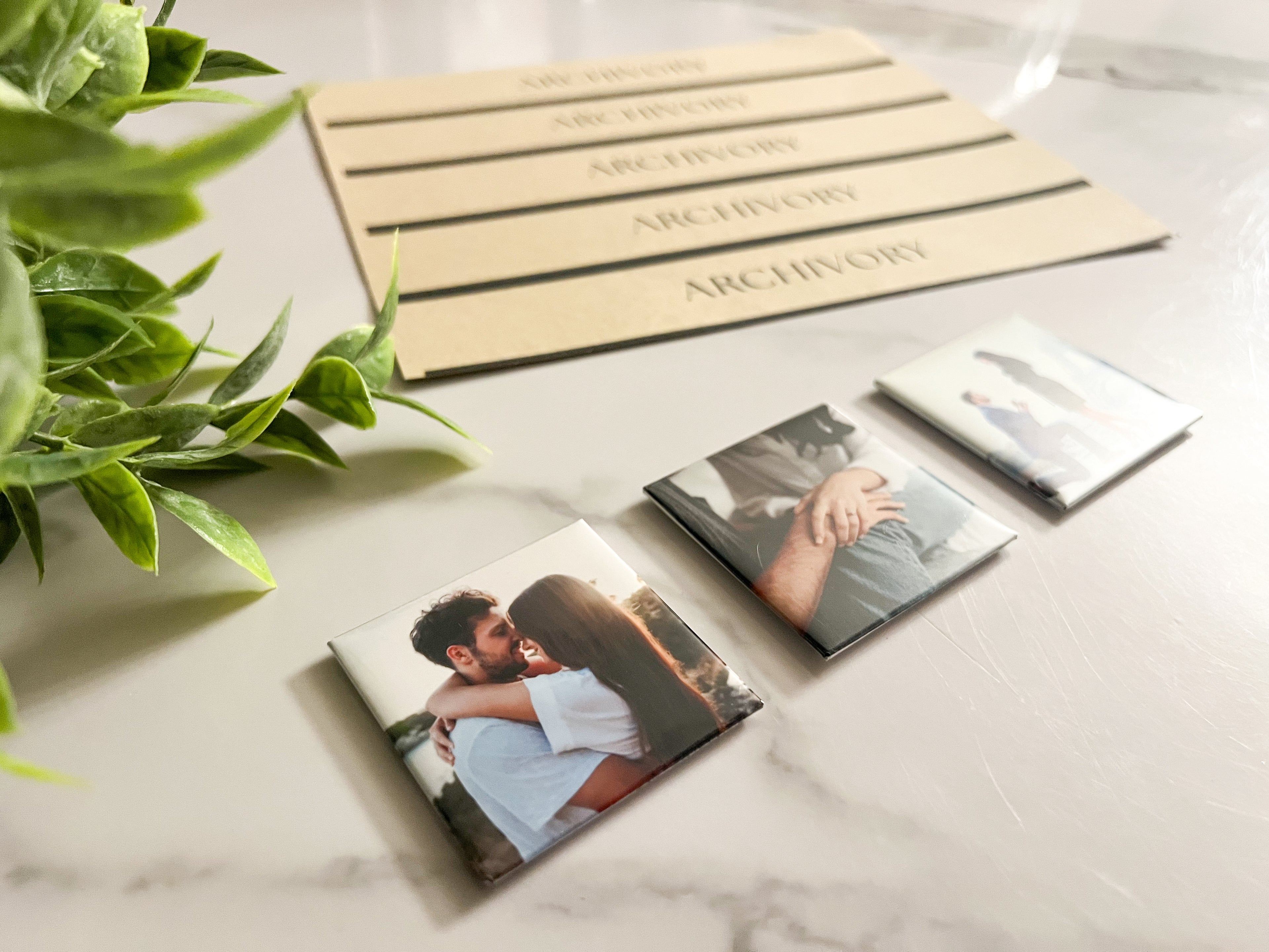 The Mini Starter Set - Set of 3 Custom Magnets - 2 inch square