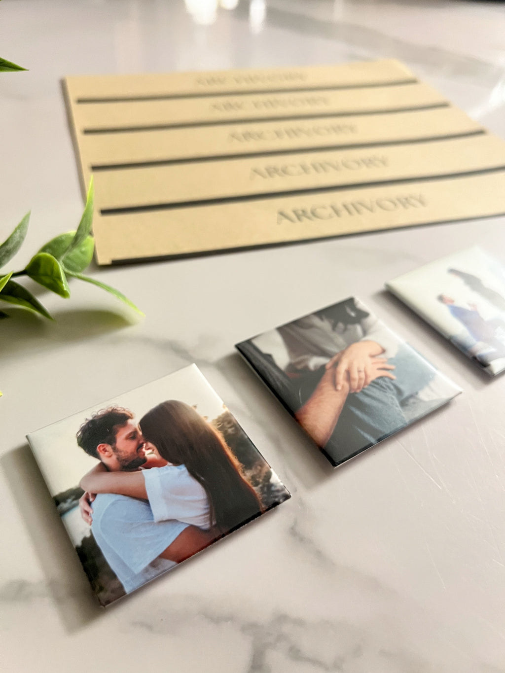 The Mini Starter Set - Set of 3 Custom Magnets - 2 inch square